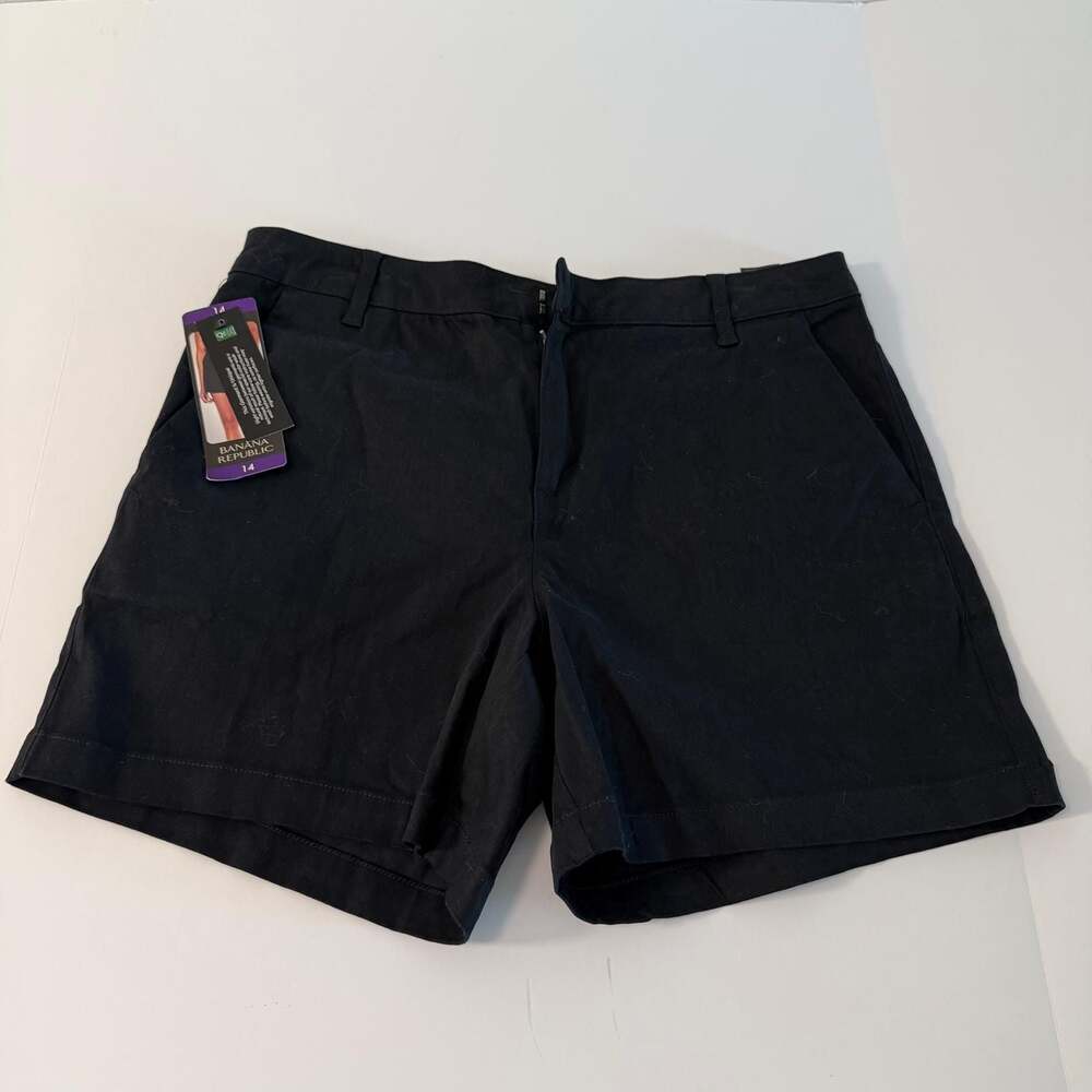 Banana Republic Women Black‎ Chino Shorts Size 14